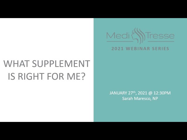 What is the Right Supplement for Me?