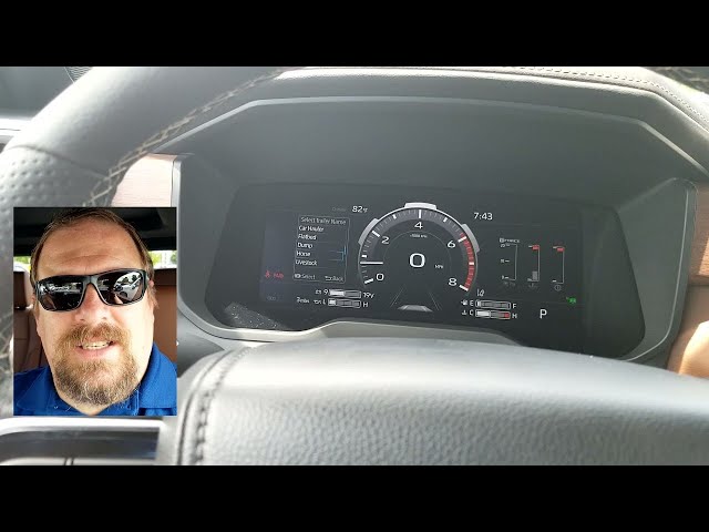 Tundra and Sequoia 12.3 inch instrument cluster demonstration