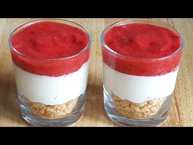 Dessert im Glas - Erdbeer Dessert