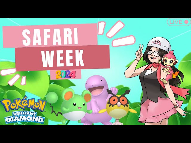 ♡Cozy Streamer♡ | SAFARI WEEK 2024 | GREAT MARSH SHINY HUNTING | Pokémon Shining Pearl