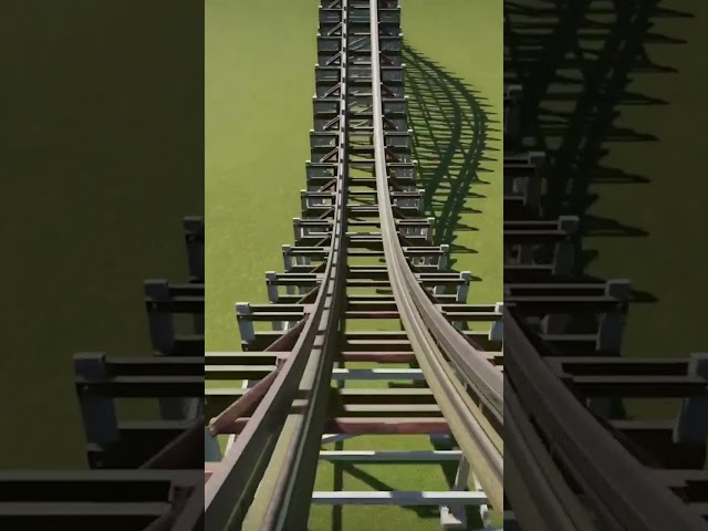 wooden coaster In planet coaster #shorts #planetcoaster