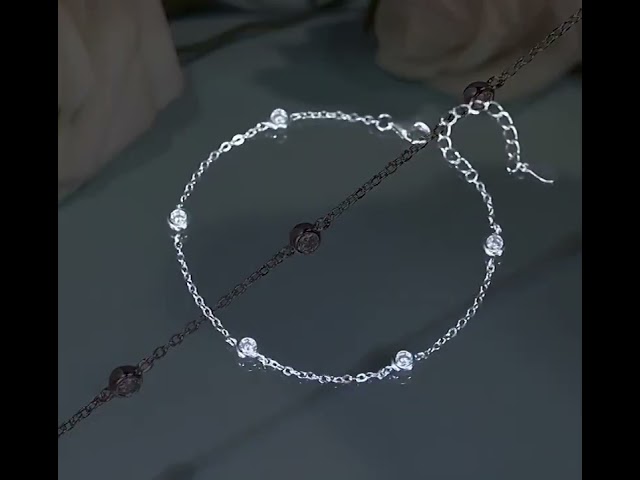 String Bubble Moissan Diamond Bracelet for Women 23110110 # jewelry #bracelet #trendollajewelry