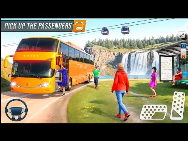 Modern bus simulator to drive & park your favorite bus; steer in 6 driving modes
