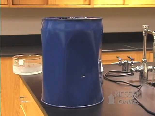 Atmospheric Pressure on a Large Can