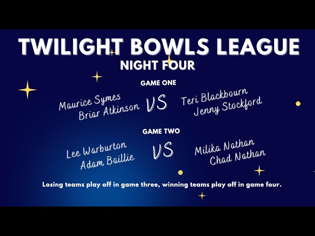 Twilight Bowls League Night Four