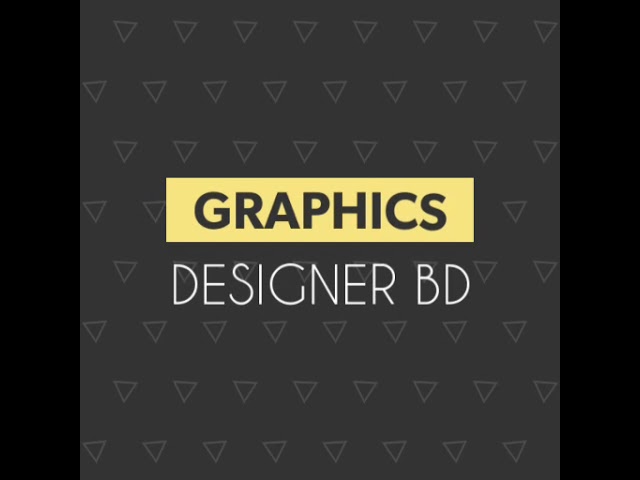 Intro of Graphics Designer BD