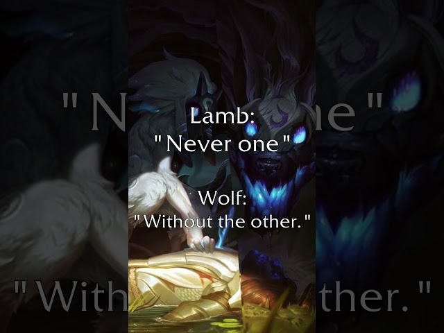 [EN] Kindred |  "Never one... Without the other." - Pick voice line