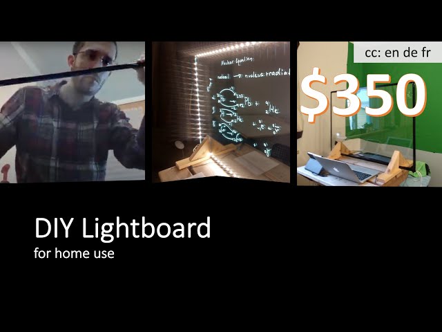 Assembling my second DIY lightboard
