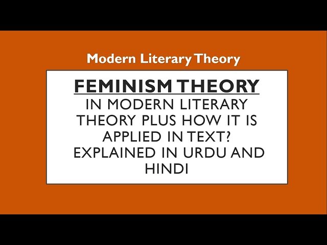 Feminism in English Literature Explained in Urdu/Hindi? How to apply Feminism on text with Notes PDF