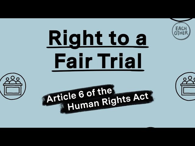 The right to a fair trial explained in 2 minutes!