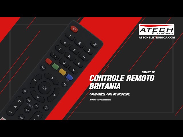 Controle Remoto Smart TV Britania BTV32G51SN (780636)