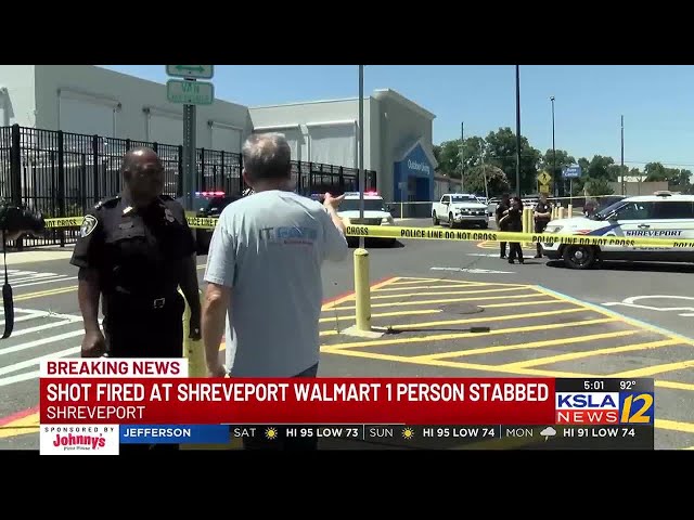 Argument between 2 people at Shreveport Walmart ends with 1 person shot and other stabbed