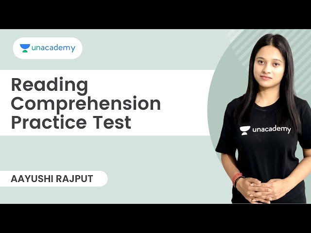 Reading Comprehension Practice Test | Aayushi Rajput | Unacademy CLAT