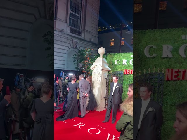 Olivia Colman and the cast of The Crown Premiere
