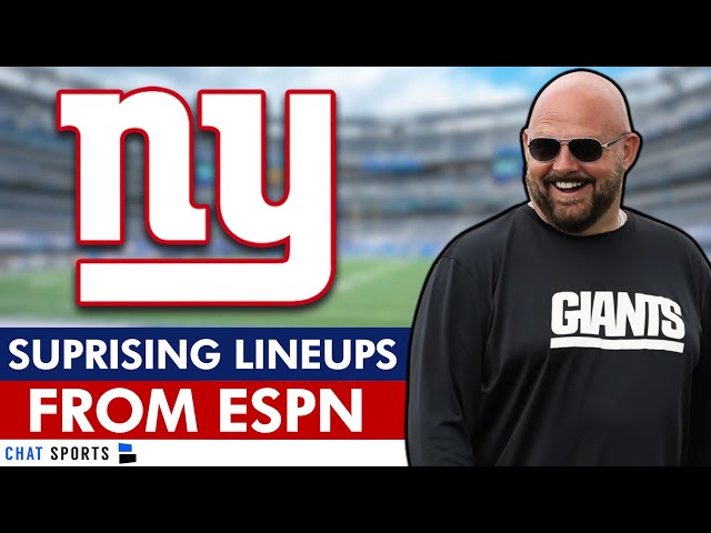 New York Giants SURPRISE Starting Lineup Revealed By ESPN Pre-NFL Training Camp | Giants Rumors