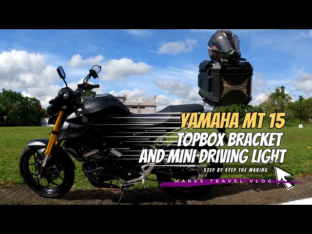 YAMAHA MT15|TOPBOX BRACKET AND MINI DRIVING LIGHT