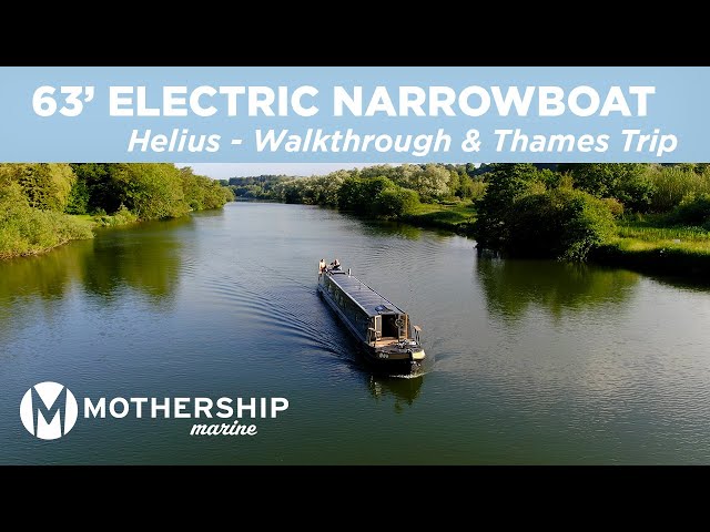 Narrowboat Envy | Solar Electric Narrowboat Helius powers up the River Thames. 2