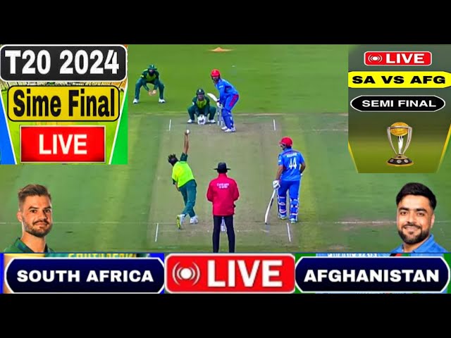 AFG vs SA Live T20 World Cup 1st Semi Final | Afghanistan vs South Africa Live Score & Commentary