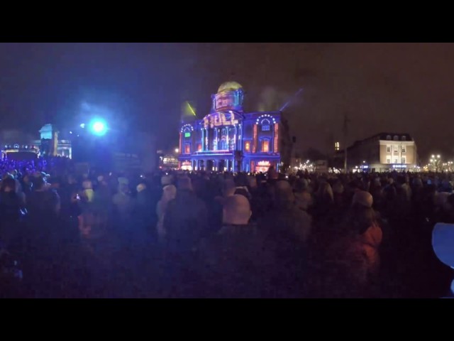 Hull City Of Culture Light Show Full injected