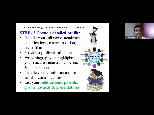 How to create a Research Profile from scratch? - Dr Senthil