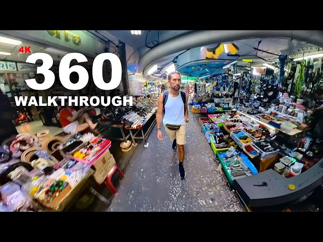 Bangkok's BIGGEST electronic supply market in 360 4K | Ban Mo