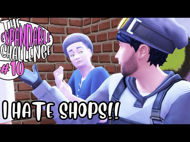 The EXPANDABLE Challenge 10 - I HATE SHOPS IN THE SIMS! - The Sims Letsplay