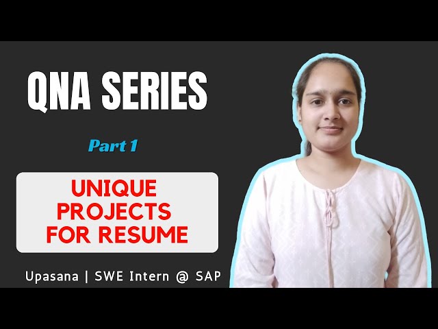 🤯 Unique Projects in Resume || QNA Series || Part 1 #viral #doubts