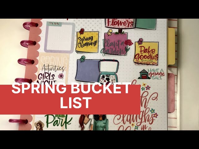 HOW TO CREATE A SIMPLE SPRING BUCKET LIST// RONGRONG// HAPPY NOTES// #trickaplans #bucketlist #plans