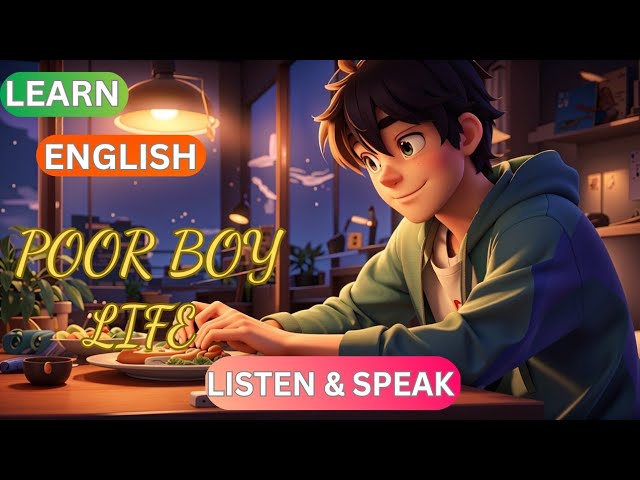 The Daily Routine of a Poor Boy Unveiled||Learn English Through Story|