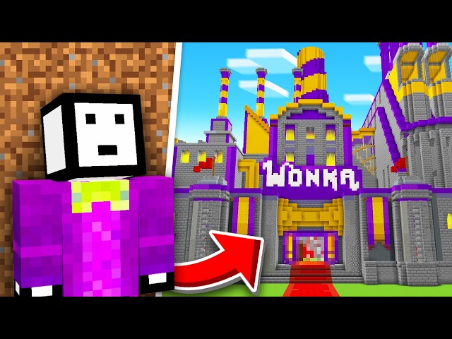 I Built Willy WONKA's Chocolate Factory in Minecraft!