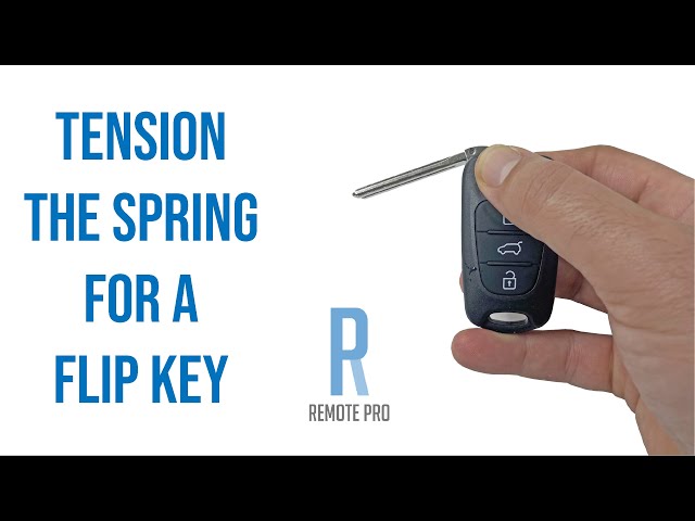 How To Fix a Flip Car Key and Tension the Spring