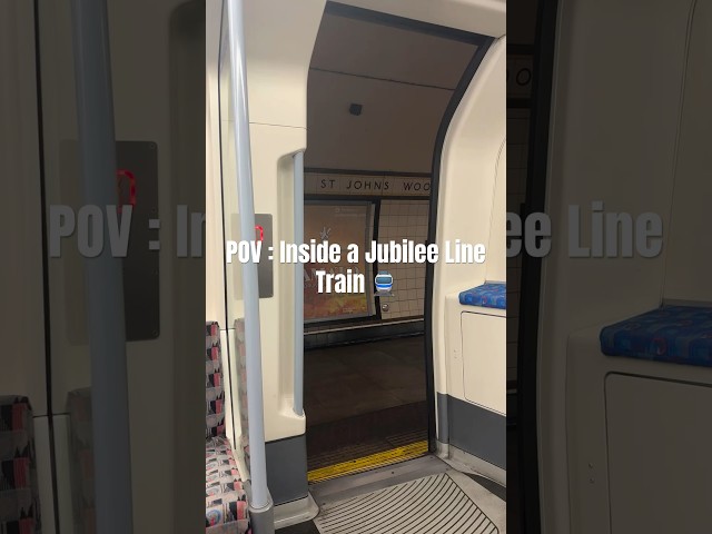 A view inside a jubilee Line Train