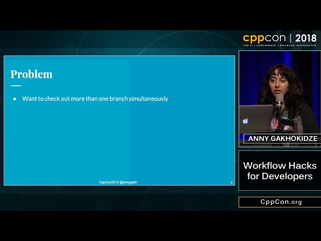 CppCon 2018: Anny Gakhokidze “Workflow hacks for developers”