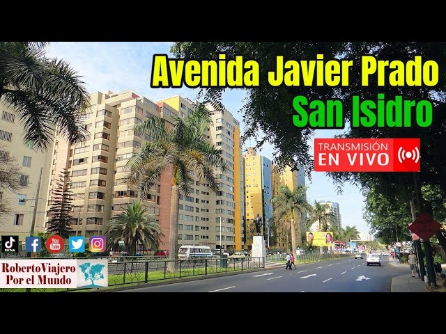 Avenida Javier Prado EN VIVO  parte San Isidro.