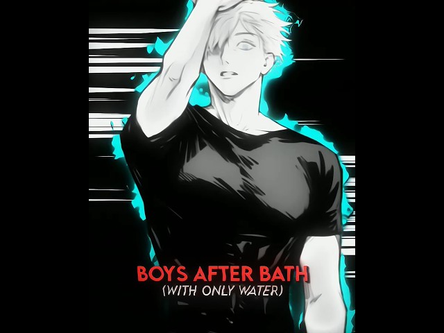Boys After Bath Edit 🥵 #shorts #anime #viral #jujutsukaisen #edit #gojo #manga