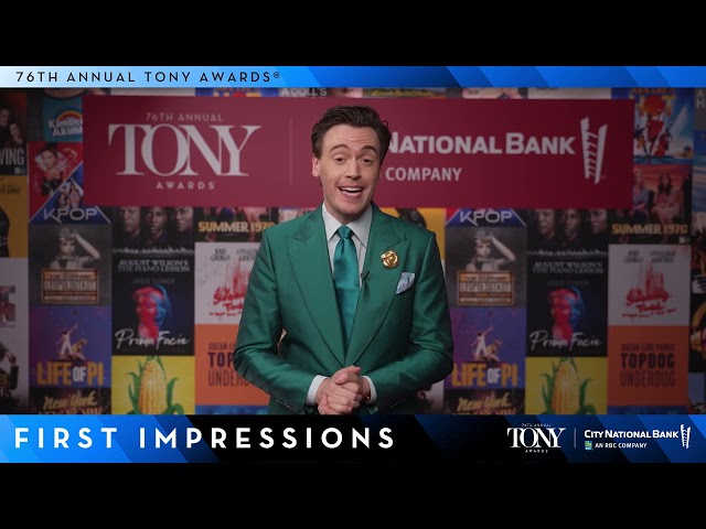 Erich Bergen Intro | 2023 Tony Awards First Impressions