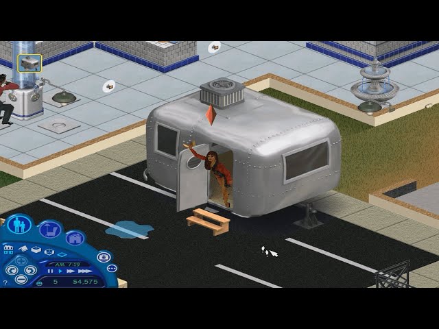 The Sims 1 - Getting in the Trailer in a Bad Mood