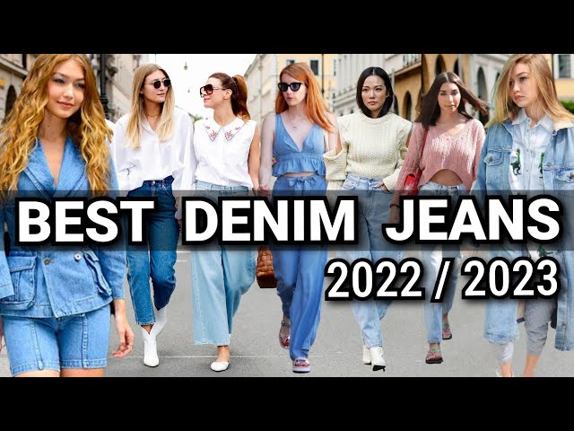 Top Denim Jeans Trends 2022/2023||Denim Fashion Outfit Ideas-fashion trends