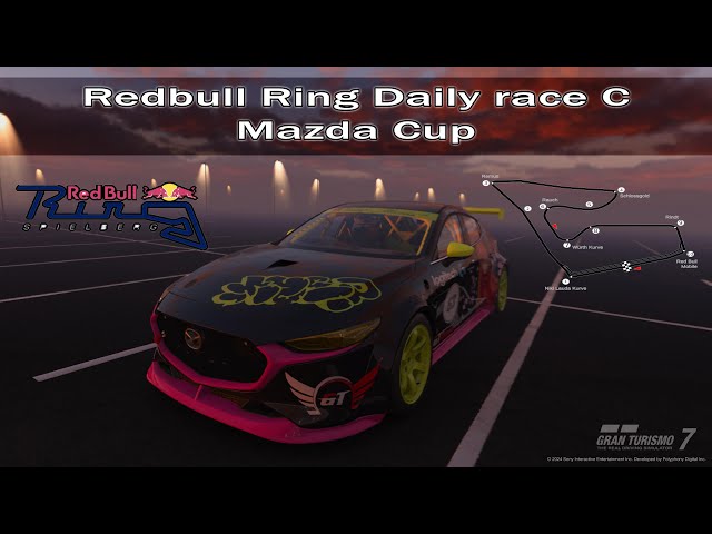 4k/60 📽️ Daily race C Redbull ring Mazda cup last race of week 8