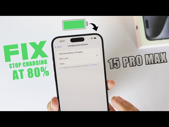 Fix iPhone 15 Charging Stuck at 80% - 100% Working