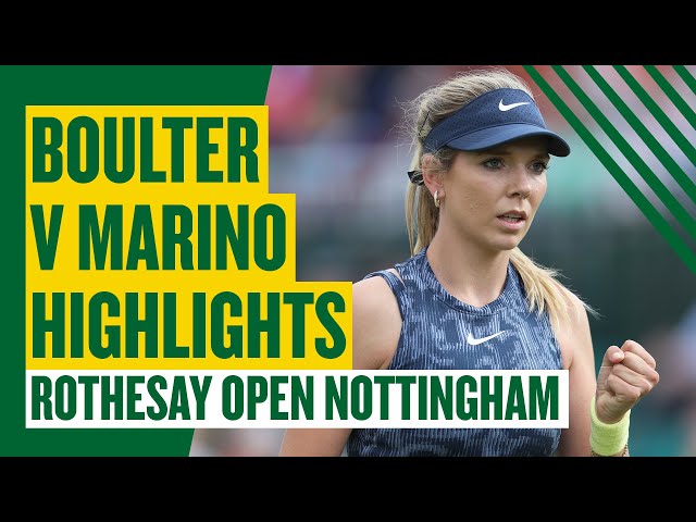 Boulter Dominance! | Highlights - Katie Boulter vs Rebecca Marino | Rothesay Open Nottingham 2024