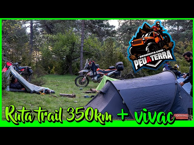 🏍️ Ruta Trail + Noche acampados | Moto vivac KTM 890 Adventure, DRZ 400 s, Husqvarna 701 | PEUATERRA