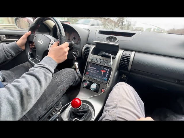 Single Turbo G35 does pulls in Mexico! Crazy BOV noises! Wastegate screaming