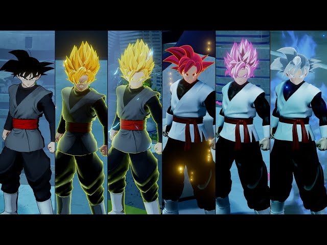 DBZ: Kakarot Mod - Goku Black Transformations "Super Saiyan Rose" & Ultimate Attacks (4K 60FPS)