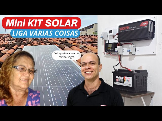 😳 Kit de Energia solar BARATO que liga várias coisas na CASA