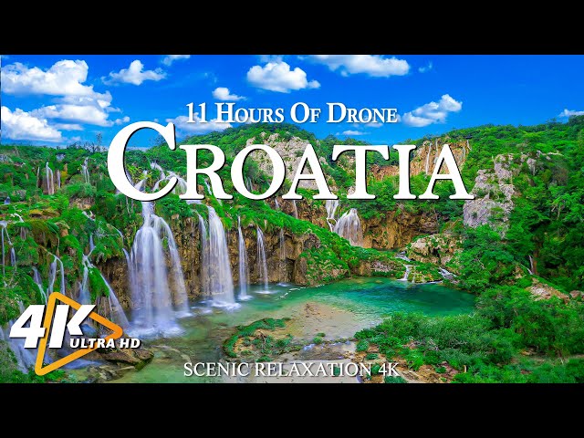 CROATIA 4K Ultra HD - 11 Hours Drone Aerial Relaxation Film With Calming Music (4K UHD)