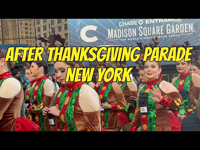 (4K) New York City After Macy’s Thanksgiving Day Parade