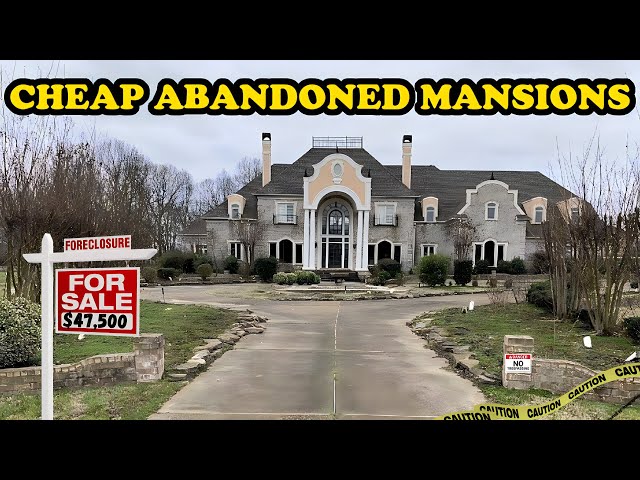 Dirt Cheap Abandoned Mansions Rotting Away & For Sale