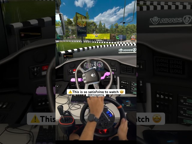 Satisfying Bus Drive Gameplay - Euro Truck Simulator 2 #shorts