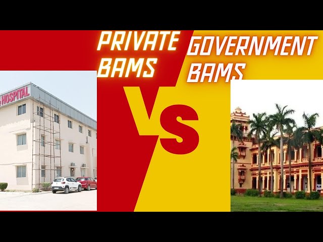 Private BAMS college Vs Government BAMS college  |